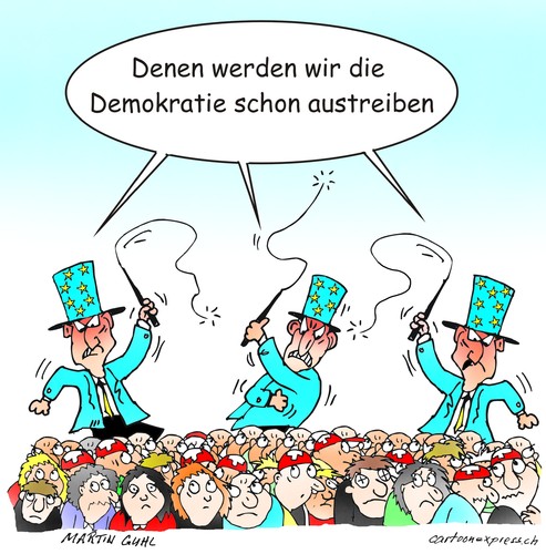Cartoon: peitsche eu schweiz politik demo (medium) by martin guhl tagged peitsche,eu,schweiz,politik,demokratie,austreiben,martin,guhl,17,feb,2014