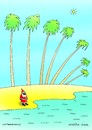 Cartoon: weihnacht mann st.nikolaus sonne (small) by martin guhl tagged weihnacht,mann,nikolaus,sonne,wetter,meer,palmen,einsam