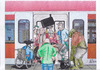 Cartoon: S-Bahn Haltestelle (small) by tobelix tagged sbahn subway metro train halt stop fronten unnachgiebig stubborn einsteigen enter aussteigen get out tobelix