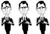 Cartoon: Ron Serling Caricature (small) by subwaysurfer tagged caricature,cartoon