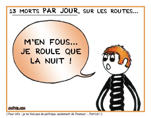 Cartoon: 13 PAR JOUR (medium) by chatelain tagged humour,13,jour,nuit