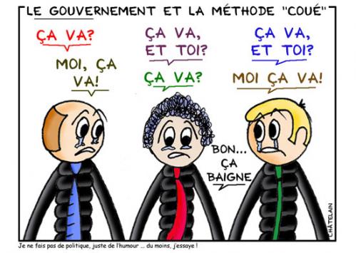 Cartoon: La methode coue (medium) by chatelain tagged humour,presse