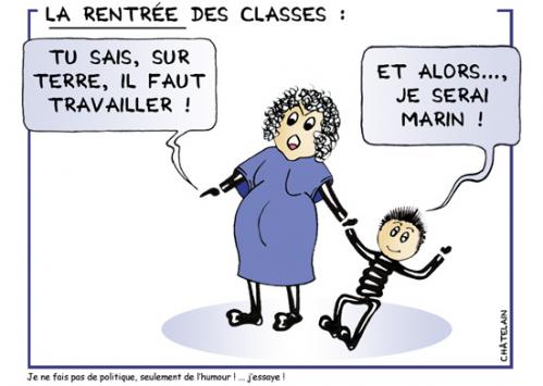 Cartoon: LA RENTREE (medium) by chatelain tagged la,rentree