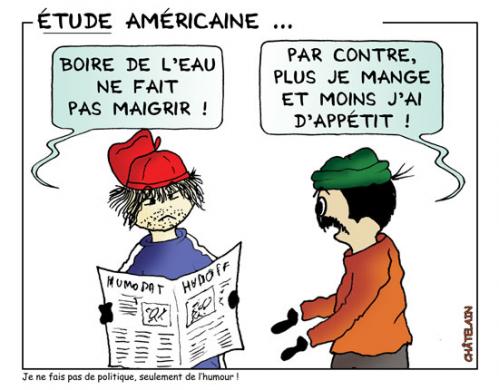 Cartoon: Maigrir (medium) by chatelain tagged humour,eau