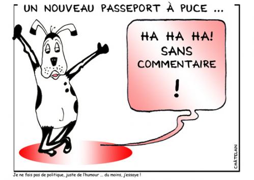 Cartoon: Passeport a puce (medium) by chatelain tagged humour