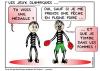 Cartoon: LA BOXE AUX JO (small) by chatelain tagged humour,les,jo,boxe