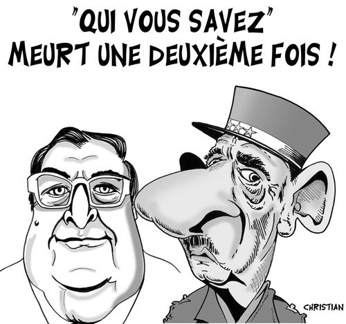 Cartoon: hommage a henri tisot ... (medium) by CHRISTIAN tagged de,gaulle,tisot