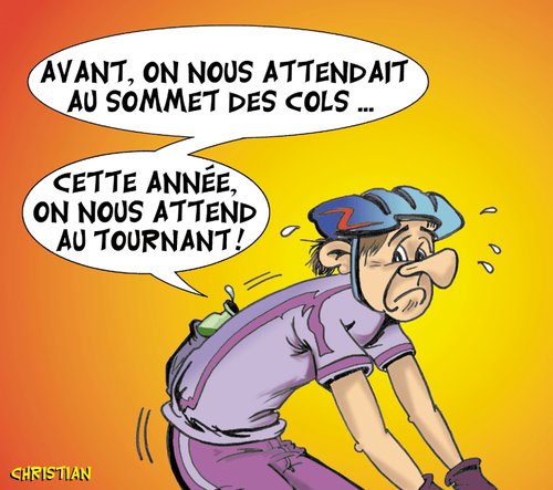 Cartoon: J-2 pour le Tour 2010 ... (medium) by CHRISTIAN tagged tour,de,france,dopage