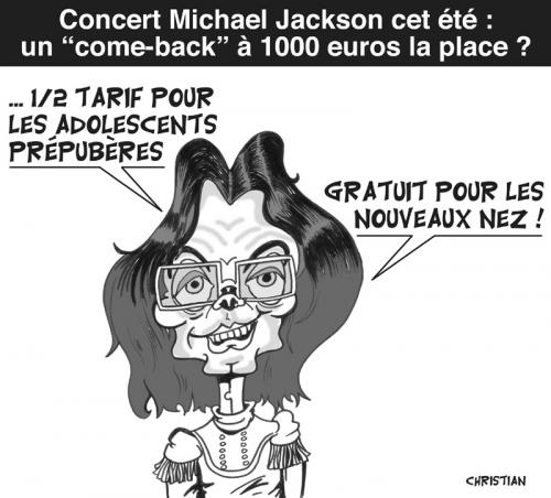 Cartoon: michael jackson (medium) by CHRISTIAN tagged jackson,concert