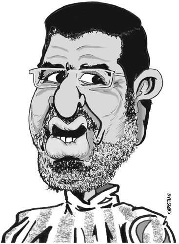 Cartoon: MOHAMED MORSI (medium) by CHRISTIAN tagged egypte,elections,freres,musulmans