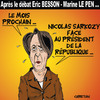 Cartoon: Arlette CHABOT (small) by CHRISTIAN tagged besson,peillon,le,pen