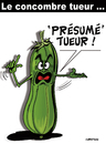 Cartoon: LE CONCOMBRE TUEUR ! ... (small) by CHRISTIAN tagged concombre,bacterie
