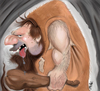 Cartoon: cave man (small) by tooned tagged cartoons,caricature,illustrati