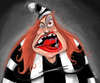 Cartoon: Crazy lady (small) by tooned tagged cartoons,caricature,illustrati