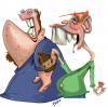 Cartoon: ugly brothers (small) by tooned tagged cartoon caricature comic