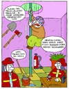 Cartoon: Cleaning (small) by gultekinsavk tagged itfaiye,fire,station,cleaning,temizlik