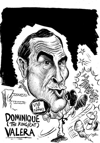 Cartoon: DOMINIQUE VALERA (medium) by Tim Leatherbarrow tagged karate,kickboxing,valera