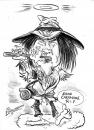 Cartoon: DAVID KWAI CHANG CAINE CARRADINE (small) by Tim Leatherbarrow tagged caricature,david,carradine,kwai,chang,caine,kung,fu,death,of,rip