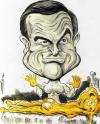 Cartoon: STICKY GOLDFINGERS (small) by Tim Leatherbarrow tagged sean,connery,james,bond,goldfinger,goldpainted,ladies,spies,oo7,tim,leatherbarrow