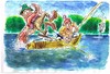Cartoon: THE FISHING TRIP (small) by Tim Leatherbarrow tagged fishing,fishermen,sea,monster