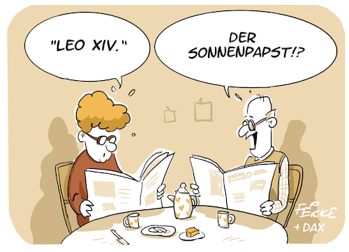Cartoon: Der Sonnenpapst (medium) by FEICKE tagged papst,rom,vatikan,kirche,katholiken,leoxiv,amerika,konklave,papst,rom,vatikan,kirche,katholiken,leoxiv,amerika,konklave