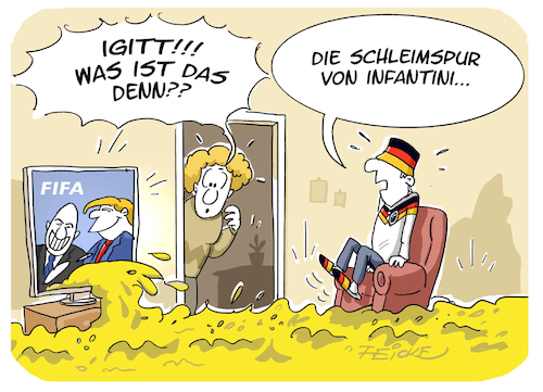 Cartoon: Fifa Infantini und Trump (medium) by FEICKE tagged trump,infantini,fifa,wm,worldcup,2026,fussball,dfb,trump,infantini,fifa,wm,worldcup,2026,fussball,dfb