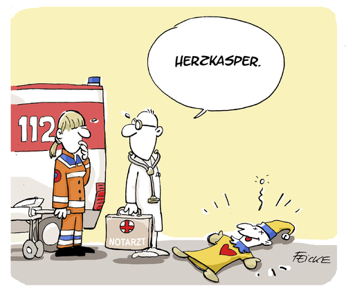 Cartoon: Herzkasper (medium) by FEICKE tagged herzkasper,infarkt,tot,handpuppe,sanitärer,arzt,notarzt,herzkasper,infarkt,tot,handpuppe,sanitärer,arzt,notarzt