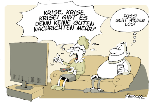 Cartoon: Sommerpause vorbei (medium) by FEICKE tagged fussball,bundesliga,zweite,liga,hamburg,hsv,fc,st,pauli,ehe,fussball,bundesliga,zweite,liga,hamburg,hsv,fc,st,pauli,ehe