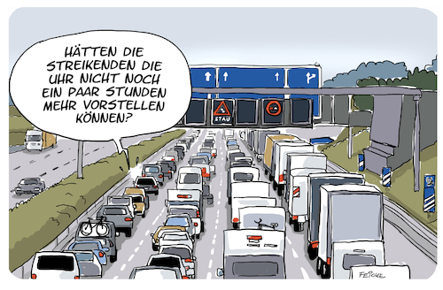 Streik Zeitumstellung