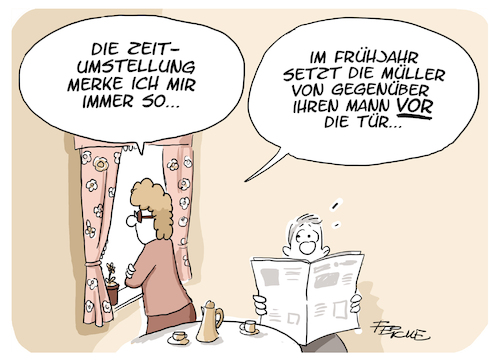 Zeitumstellung merken