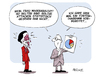 Cartoon: Aber bitte mit Sahne (small) by FEICKE tagged wagenknecht,torte,von,storch,linke,afd,antifa,aktion,beleidigung,protest,parteitag