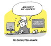 Cartoon: Da lacht das Callcenter (small) by FEICKE tagged callcenter,telefon,vermittlung,callagent,call,agent,callcenteragent,telefonist,humor,witz,müller,millionen,namen