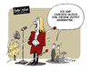 Cartoon: Glorious!!! (small) by FEICKE tagged eurovision,sons,contest,esc,cascada,merkel,platz,21,2013,glorious,abstimmung,ergebnis,outfit,eurokrise