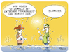 Cartoon: Hitzewelle (small) by FEICKE tagged klima,wetter,hitze,dürre,trocken,schitzen,eklig
