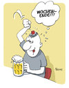 Cartoon: Wochenende!!! (small) by FEICKE tagged bier,party,trinken,alkohol,feier,feiern,gehirn,löschen,dumpf,stumpf,feicke,action