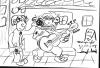 Cartoon: Human Jukebox (small) by Fernando tagged song music human jukebox guitar street