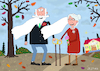 Cartoon: Frisch verheiratet (small) by Sergei Belozerov tagged mann,frau,ehepaar,familie,hochzeit,ehe,schleier,bart,eheringe
