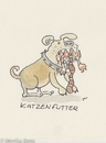 Cartoon: Lunch (small) by monika boos tagged cat,katze,futter,food,dog,hund