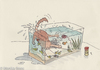 Cartoon: shit happen (small) by monika boos tagged cat katze water wasser aquarium revenche fische fish