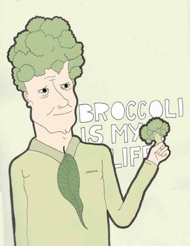 Cartoon: broccoli man (medium) by jannis tagged people
