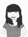 Cartoon: Silje - a girl in my class (small) by jannis tagged people