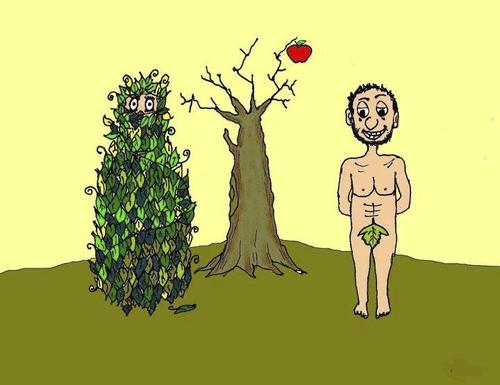 Cartoon: Adam and Eve (medium) by light tagged none