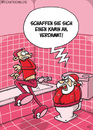 Cartoon: Weihnachtsärger (small) by mil tagged weihnachtsmann,weihnachten,tradition,kamin,schornstein,bad,toilette,problem,ärger,überraschung,lieferung,geschenke