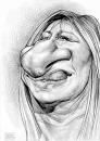 Cartoon: Barbra Streisand (small) by Russ Cook tagged barbra,streisand,woman,russ,cook,karikatur,karikaturen,zeichnung,singer,diva,caricature,celebrity,pencil,drawing,famous,hollywood,actor,actress