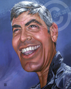 Cartoon: George Clooney (small) by Russ Cook tagged george,clooney,celebrity,acrylic,karikatur,karikaturen,zeichnung,painting,actor,caricature,star,hollywood,famous,america,american,russ,cook
