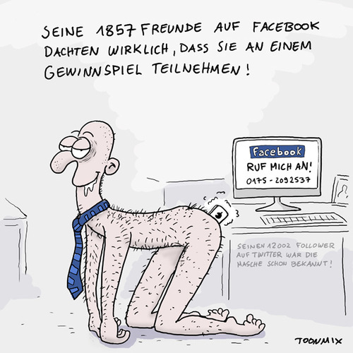 Cartoon: Social-Media-Fetish (medium) by Toonmix tagged apple,phone,ass,fetish,facebook,twitter,kommunikation,socialmedia
