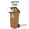 Cartoon: Hartz4 Sarg (small) by Toonmix tagged hartz4,hartzvi,arge,arbeitslosengeld,diskriminierung,unterdrückung,armut,arm