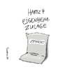 Cartoon: Hartz 4 Eigenheimzulage (small) by Toonmix tagged hartz