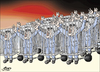 Cartoon: free men (small) by samir alramahi tagged freedom,arab,ramahi,gaza