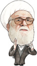 Cartoon: Mohammad-Ali Taskhiri (small) by samir alramahi tagged moderate,shiite,muslim,arab,ramahi,iran,iraq,portrait